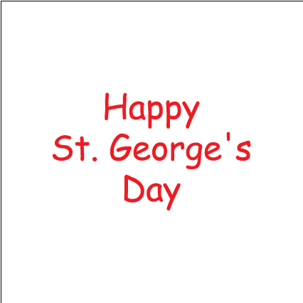 St Georges Day Card